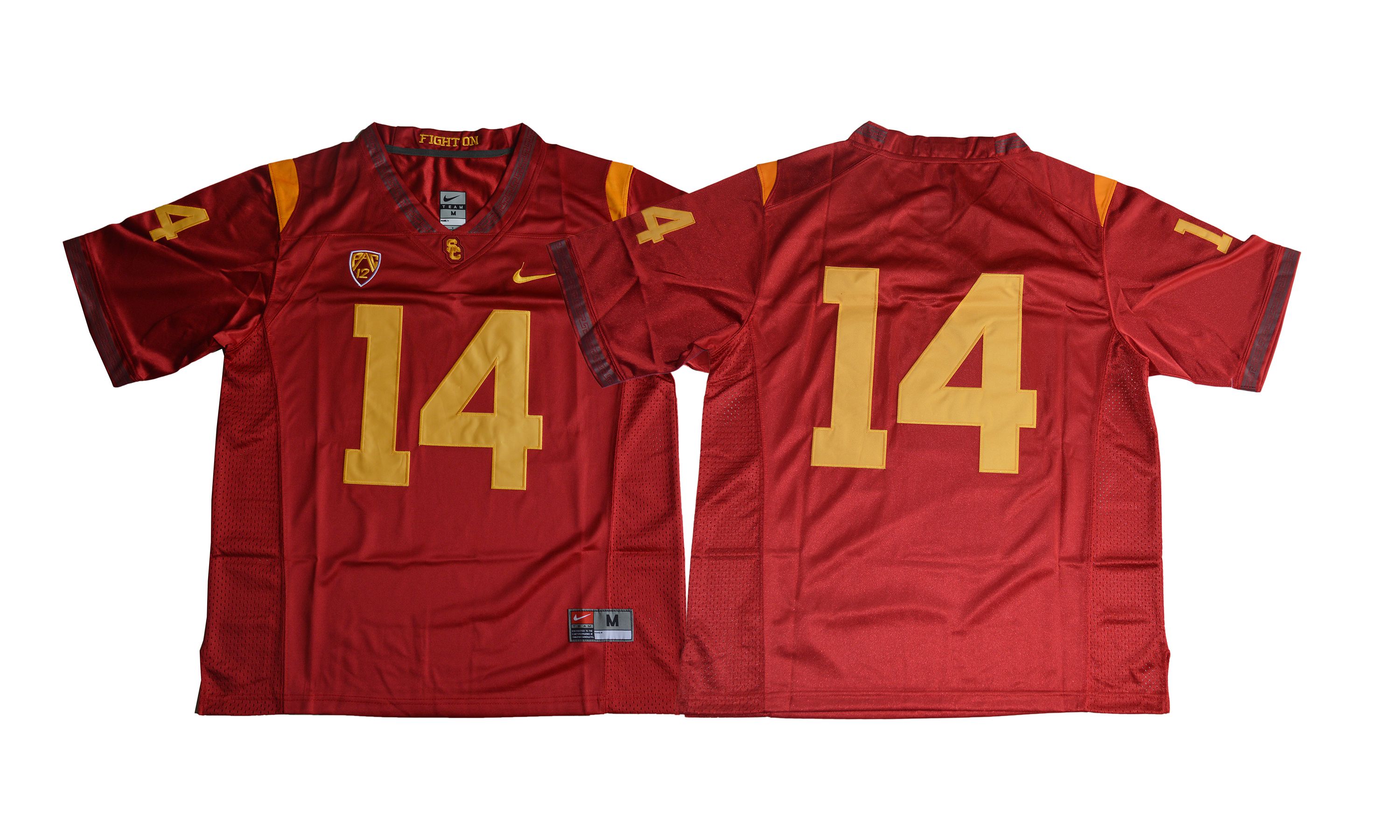 Men NCAA 2017 USC Trojans 14 Sam Darnold red jersey